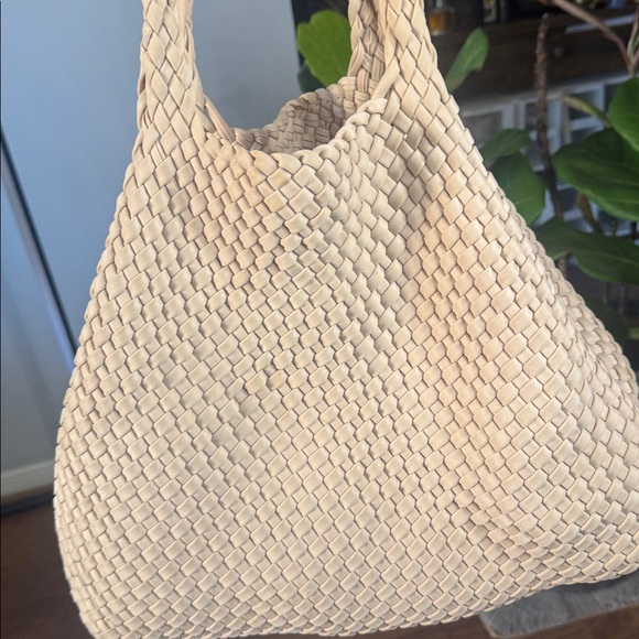 Naghedi Cream Braided Tote Bag - Picture 14 of 16